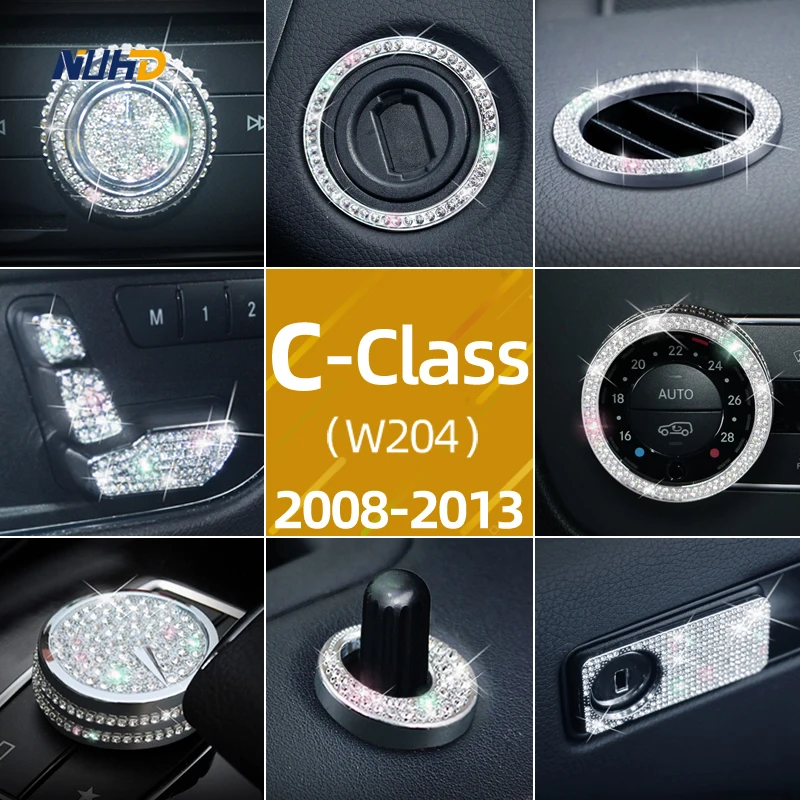 

Automotive Interior Renovation Diamond Complete Set Decoration For Mercedes-Benz W204 refitted vehicle C180 C260C300 C200 Series