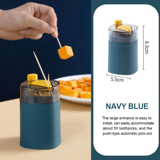 Pop-up Toothpick Holder Household Table Toothpick Storage Container Toothpick Box for Restaurant Home Table Decor