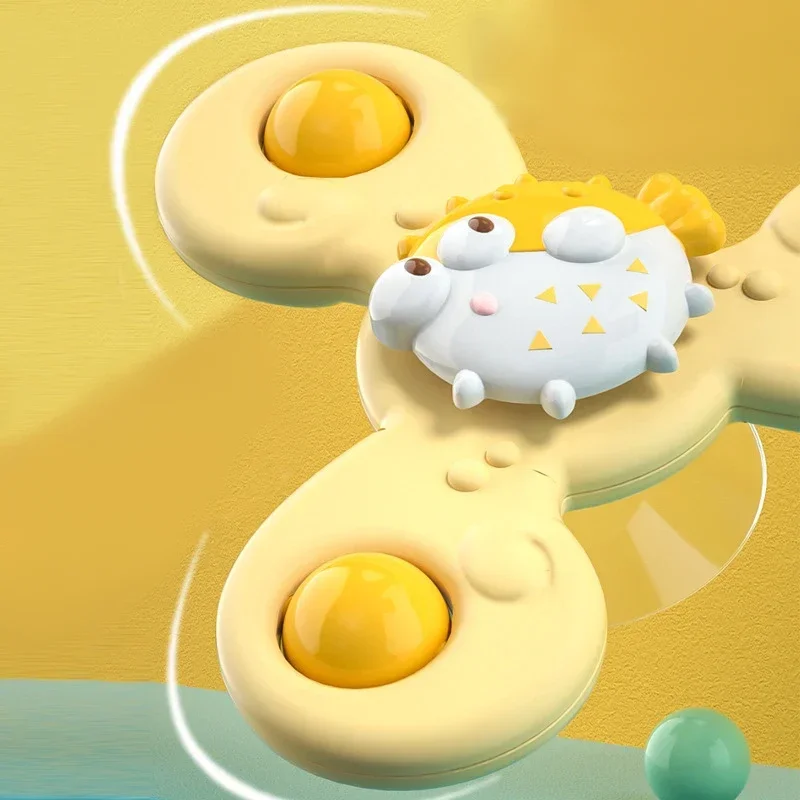 Baby Bath Toys For Boy Children Bathing Sucker Spinner Suction Cup Toy For Kids Funny Child Rattles Teether Toddler Toys 2