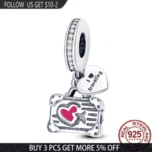 Breloques en argent Sterling 100% pour femmes, 925, adaptées aux bracelets Pandora originaux, pour la fabrication de bijoux, cadeaux, nouvelle collection 