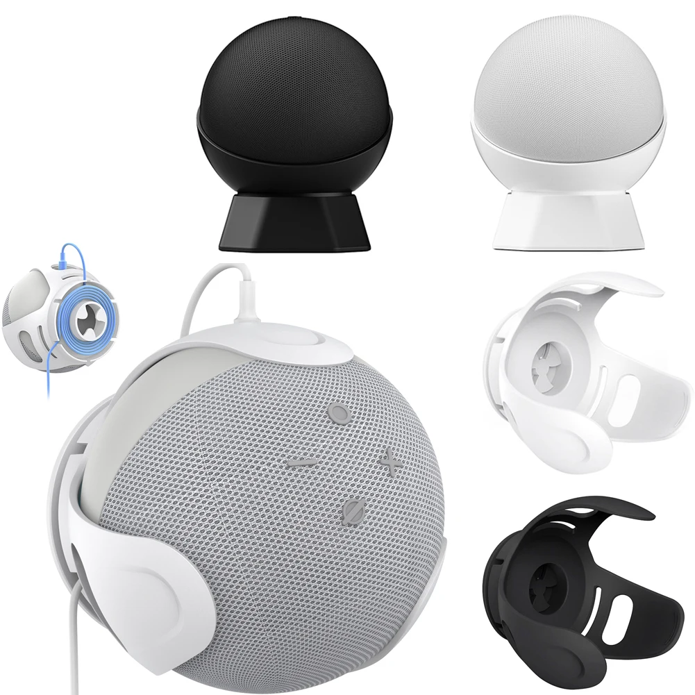 Supporto In Silicone Per Staffa Da Tavolo In Silicone Per Amazon Echo Dot 5/4A Generazione Funzione Di Gestione Supporto Da Tavolo Per Altoparlante Di