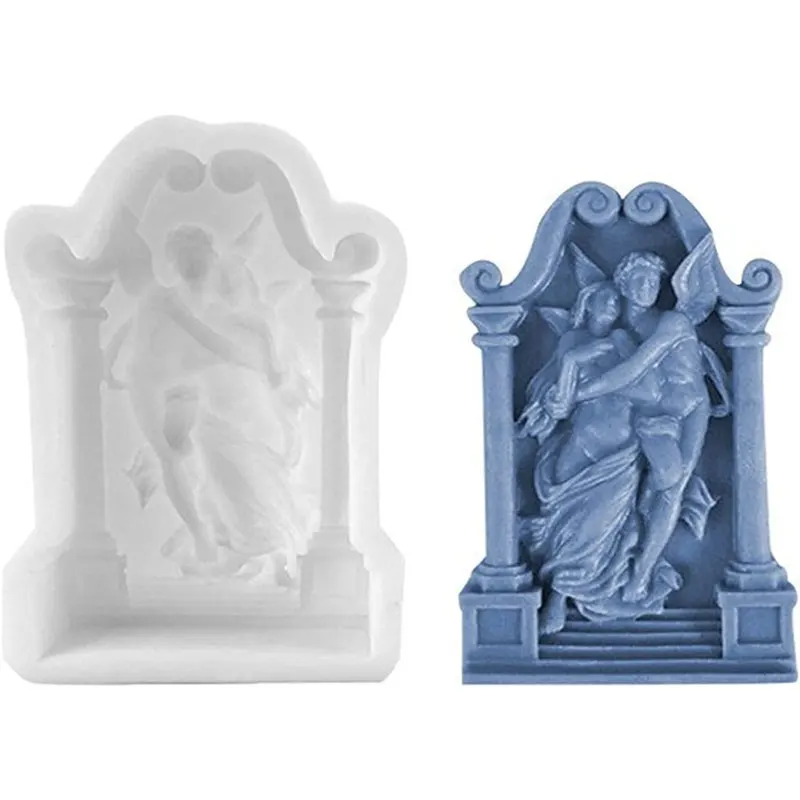 

1PC Silicone Candle Molds Ancient Greek Craft Art Soap Mould Craft Aromatherapy Candle Molds for DIY Handmade Supplies