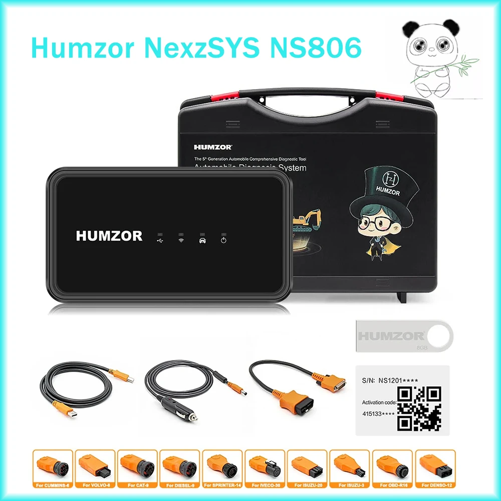 

Новинка 2023, инструмент для диагностики грузовика humзор NexzSYS NS806 с поддержкой системы Windows, 18 специальных функций, бесплатная доставка