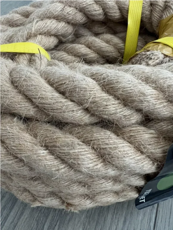 MANCHAP 20 m x 12 mm natuurlijk jute-touw, 4-streng gedraaid jute-touw, gevlochten henneptouw dik jute-touw voor ambachten, bundelen, tuinierdecoratie