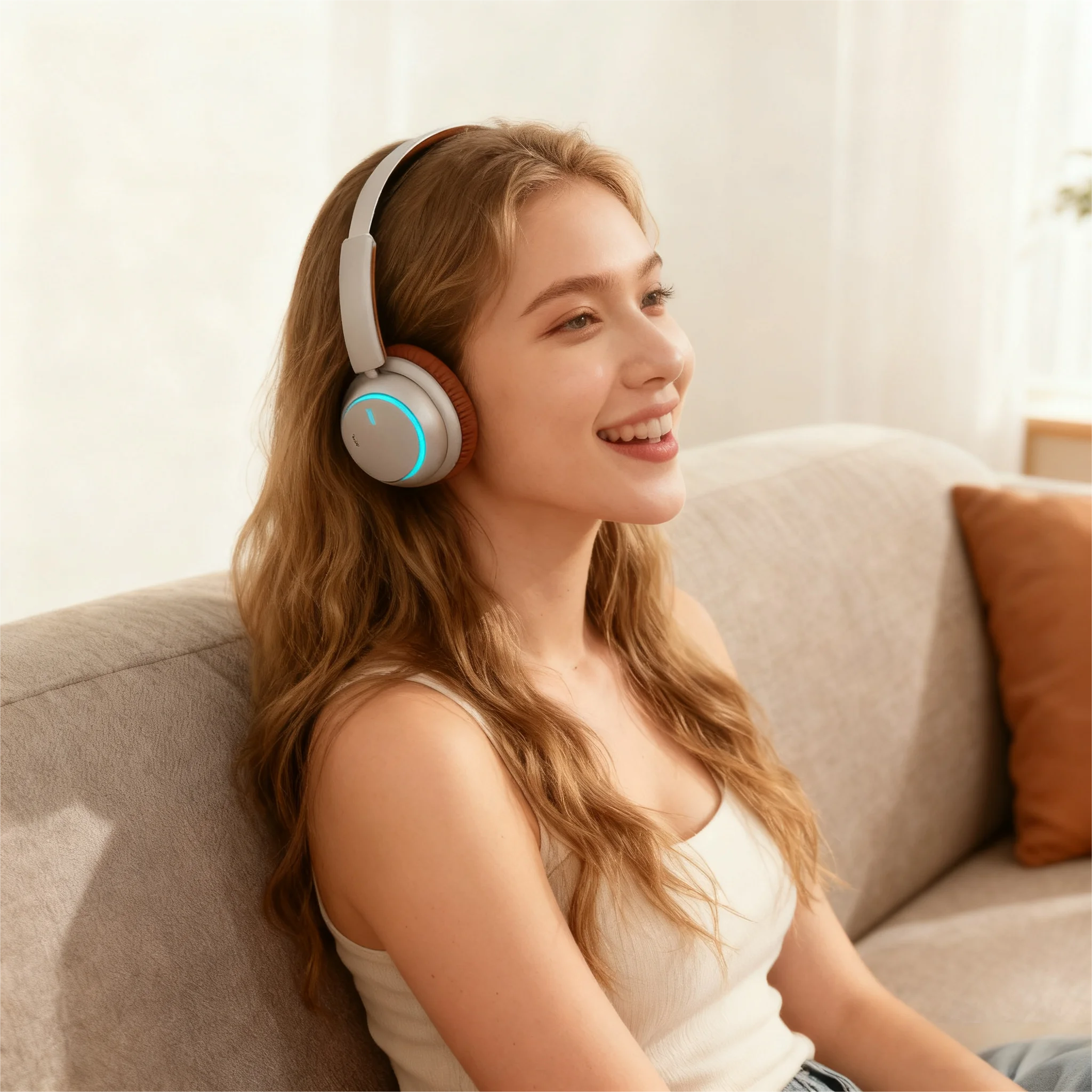 سماعات رأس بلوتوث عازلة للضوضاء انيقة مريحة