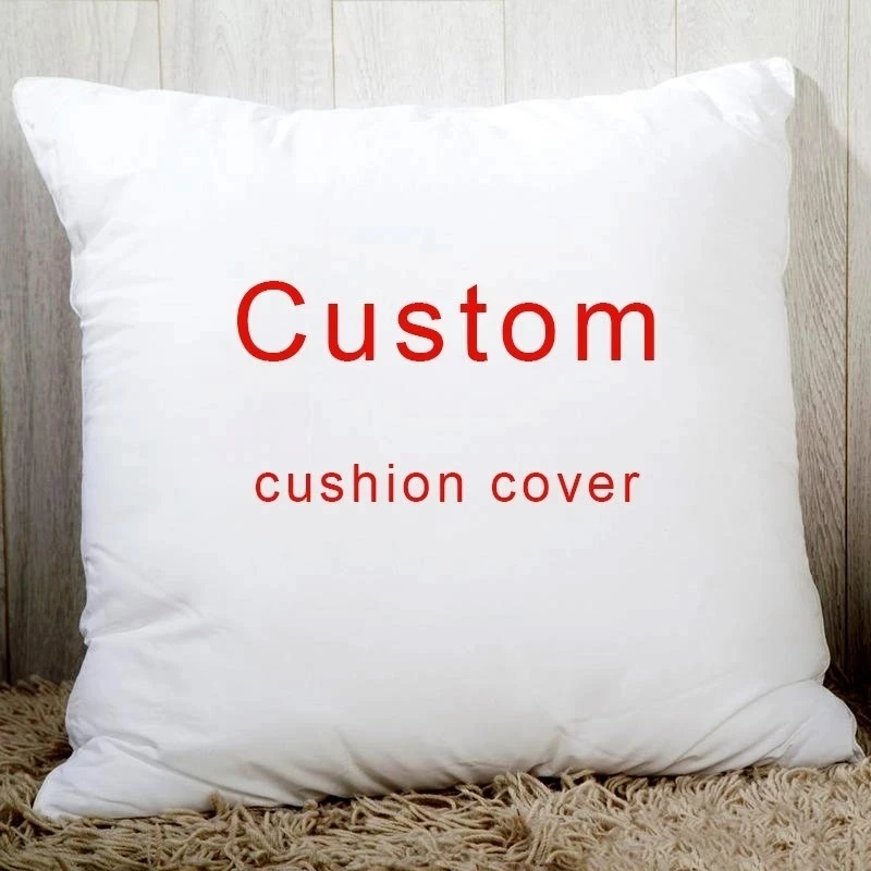 

Custom Cushion Cover DIY Customized Throw Pillow Home Decorative Square Wedding Pets Baby Print Pillowcase Drop Shipping