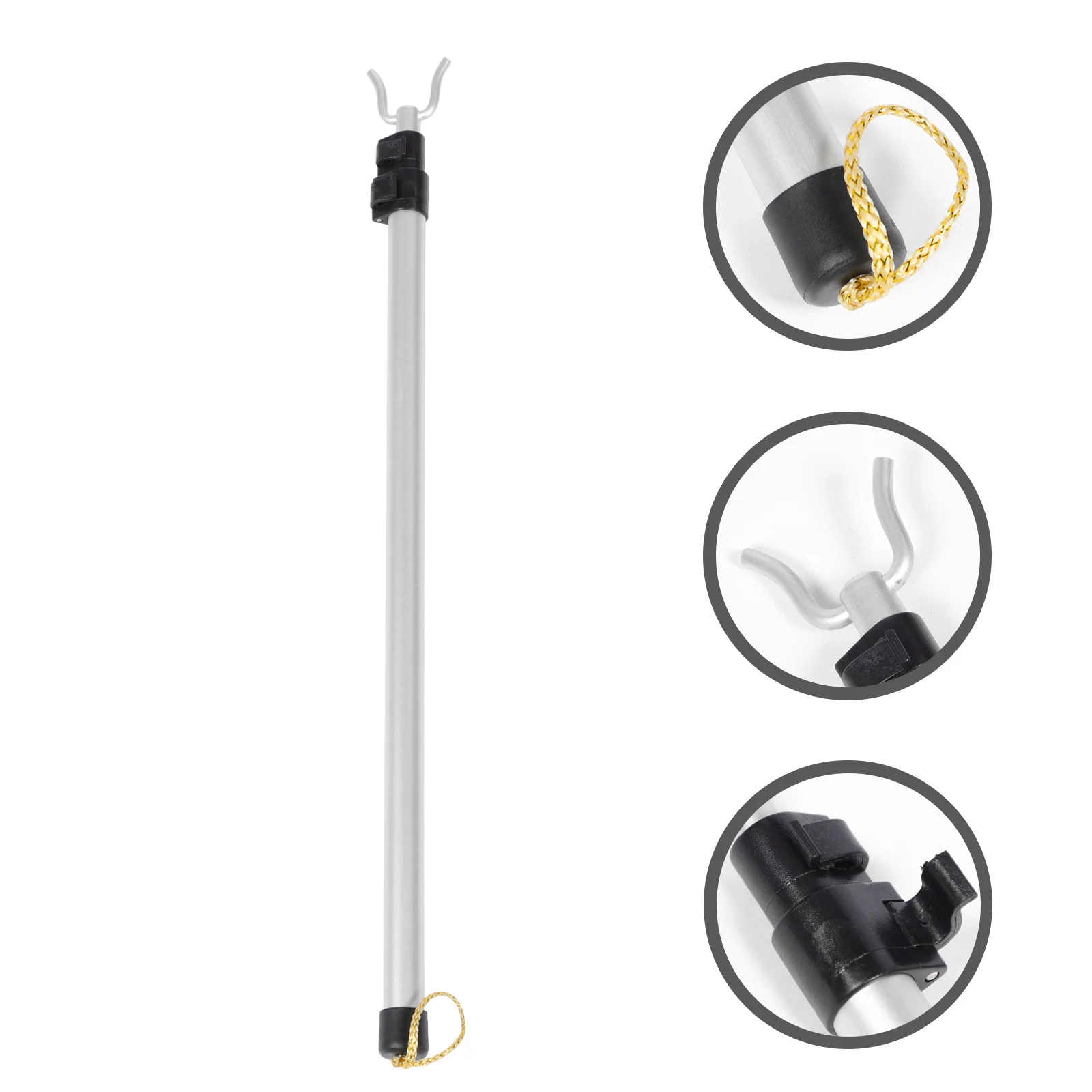 Heavy Duty Grabber reach pole hook adjustable clothesline fork