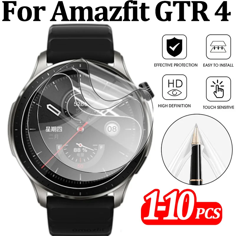 Per Amazfit Gtr 4 Pellicola Protettiva Per Schermo Hd Pellicola Morbida Idrogel Resistente Ai Graffi Trasparente Per Huami Amazfit Gtr 4 Accessori