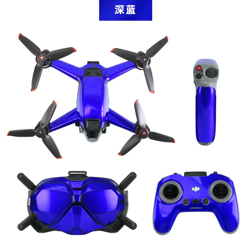 Drone Accessories PVC Sticker For DJI FPV Combo Protector Drone Decorative Sticker Body Covering Film