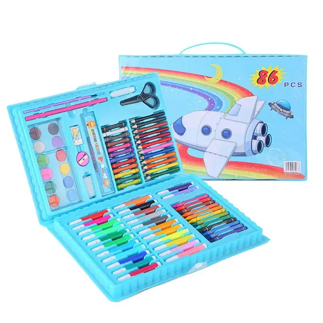 53Pcs Children Markers Drawing Art Sets Unicorn Paintings Set With Pencil  Case Doodle Tool School Stationery Supplies Gift Set - AliExpress