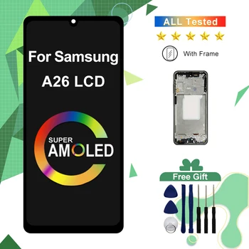 OLED "Per Samsung Galaxy A26 Display LCD Con Touch Digitizer Assembly Per Samsung A26 SM-A266E SM-A266E/DS Schermo