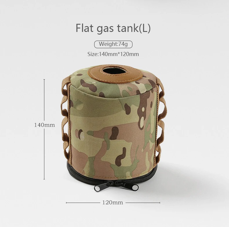 Camouflage Portable Outdoor Camping Gas Tank Protective Sleeve