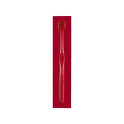Eco-Friendly Volcanic Charcoal Toothbrush - Soft, Widened Bristles (Red)