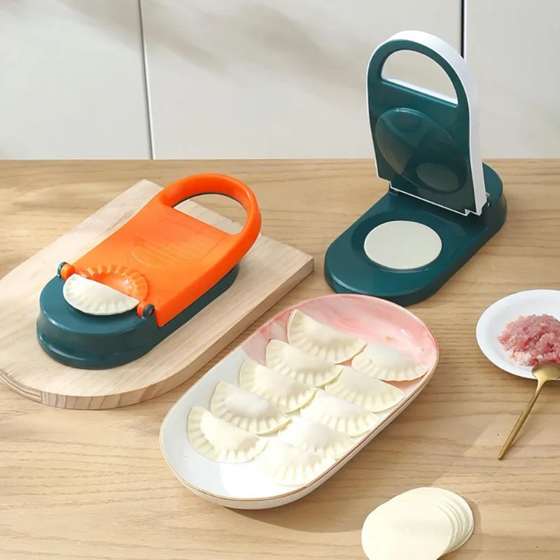 

Dumpling Maker Food Contact Grade Save Time Dumpling Skin Mold 2-in-1 Dumpling Mould Dough Pressing Tool Household Supplies