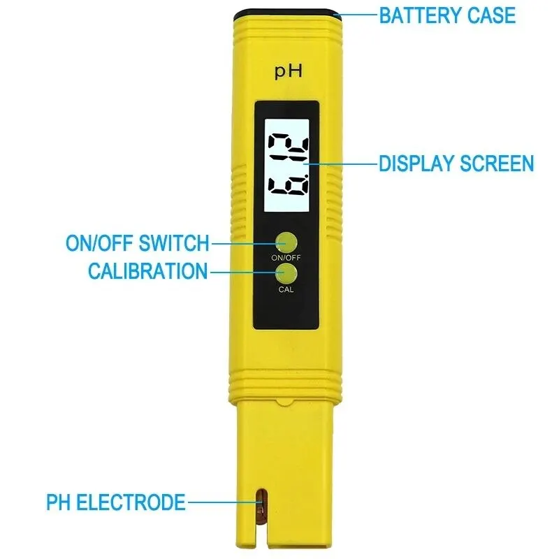 Ph meter 0.01 high precision for water quality tester with 0 14 measurement range suitable aquarium swimming pool