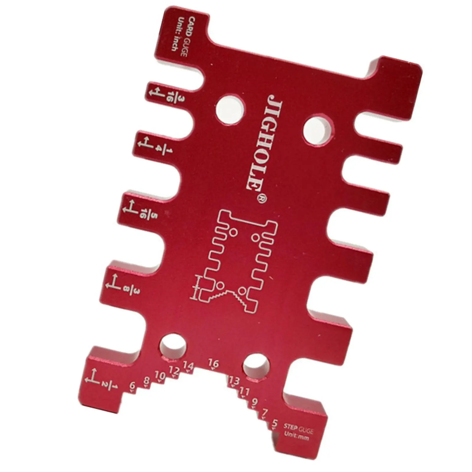 Tenon Caliper Saw Table Machine Tool Measuring Ruler for Woodworking Tools Red