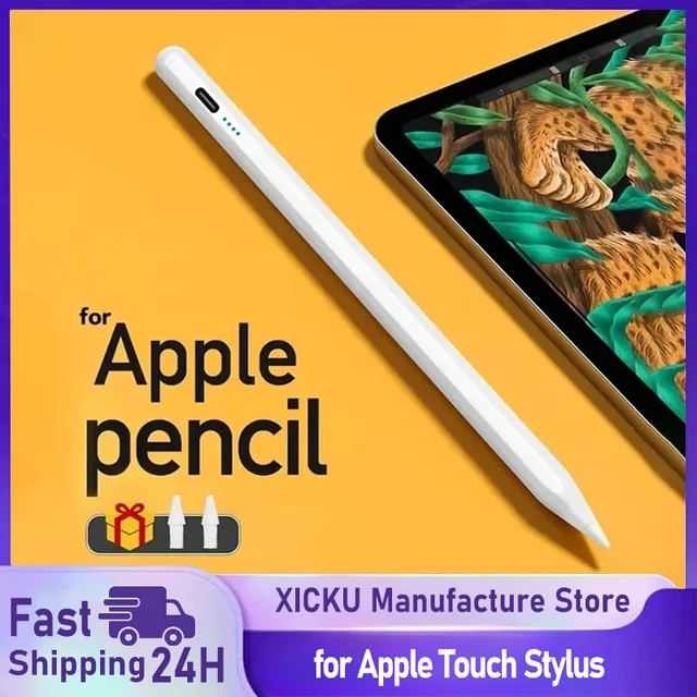 For Apple Pencil Palm Rejection Power Display iPad Pencil Game Pen For iPad 2025 2024 2023 2022 Pro Air Mini Specific Stylus