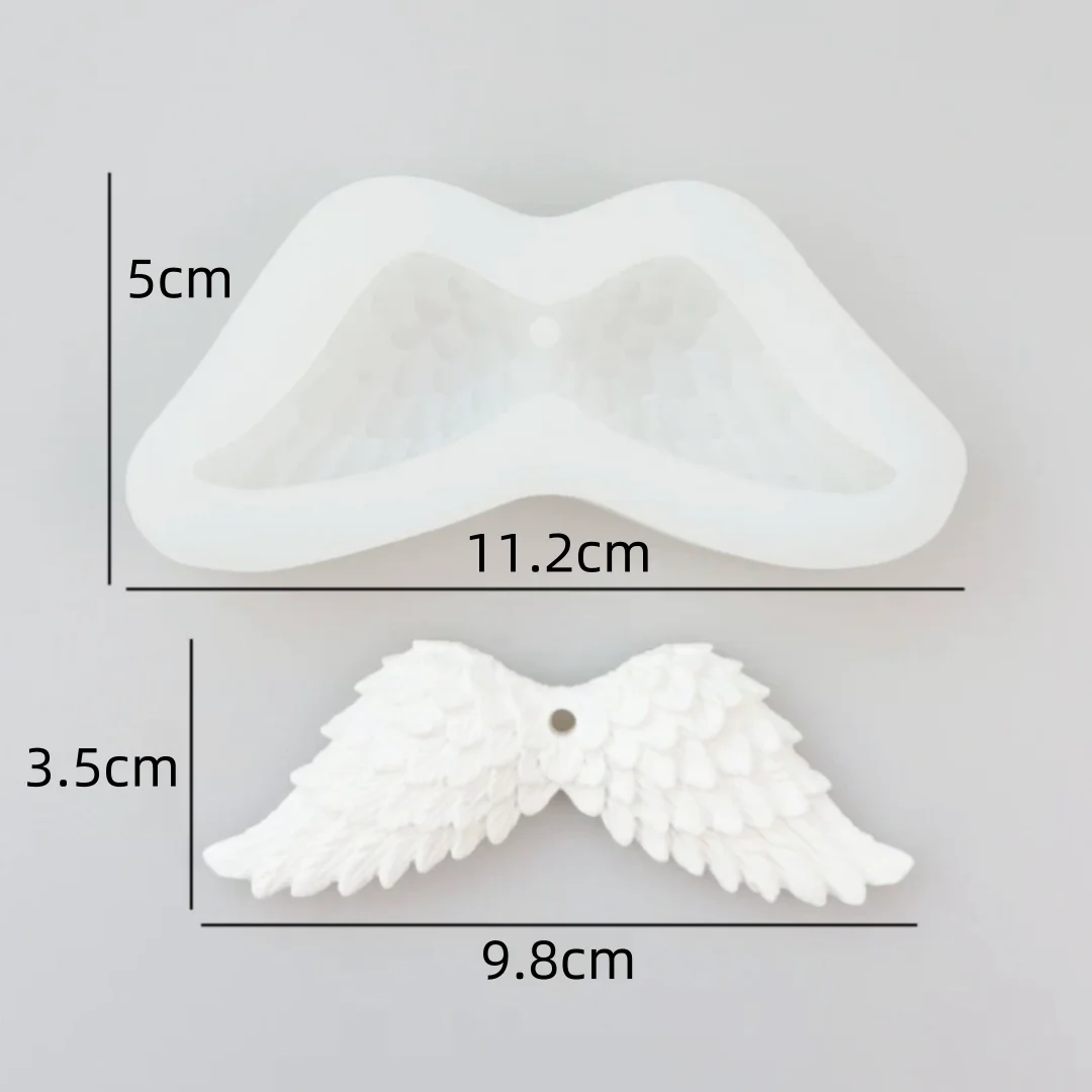 Angel Wings Pendant Aromatherapy Gypsum Silicone Mold Car mounted Handing Aroma Plaster Pendant Mold silicone mold