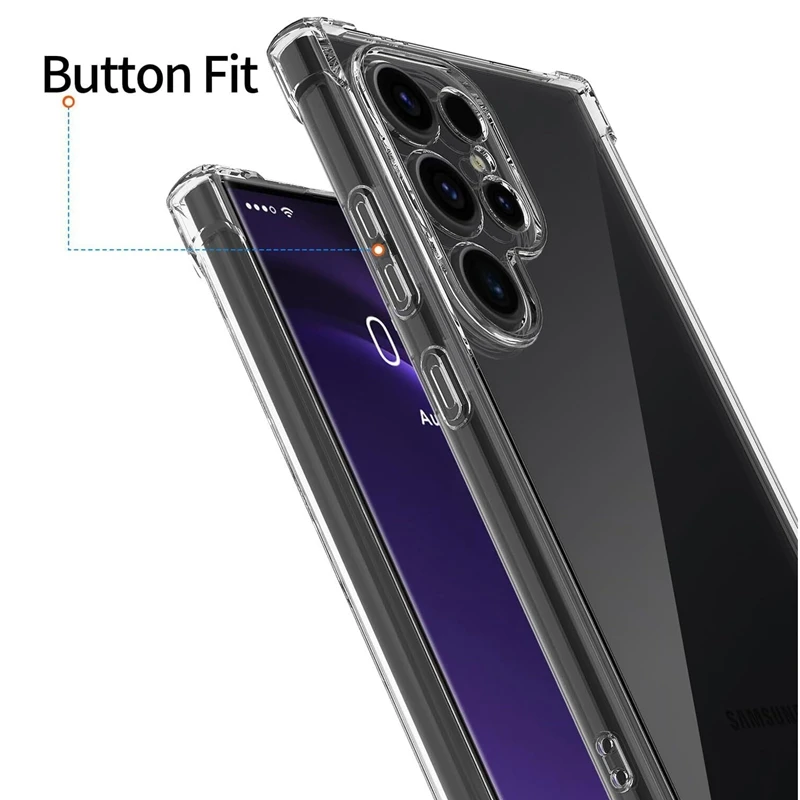 Crystal Clear Shockproof TPU Protective Phone Case - Slim, Durable Bumper Cover