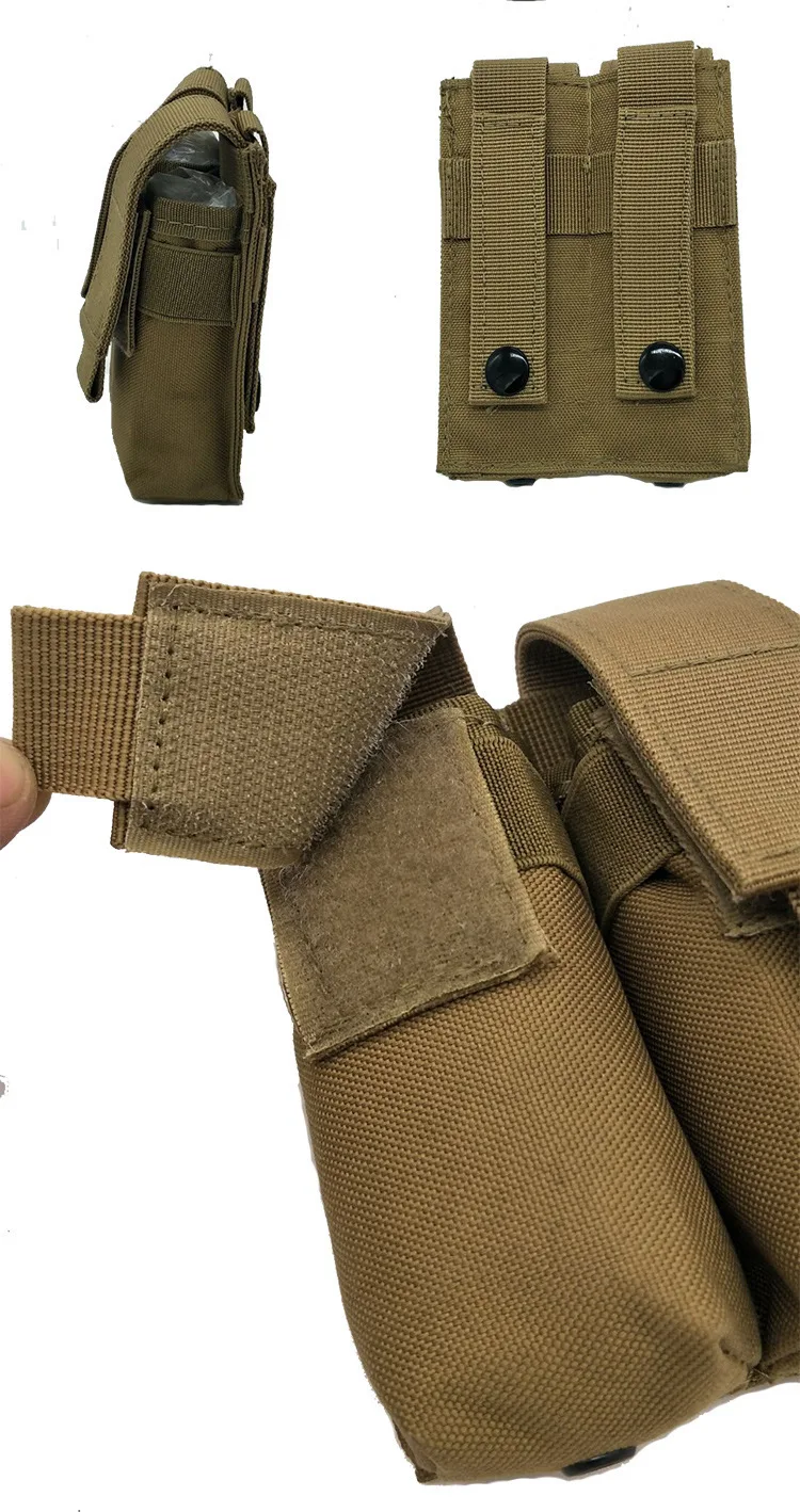 Neue 9MM Double Magazine Pouch Molle Vest Pouches Mag Double Pistol Mag Pouch Single Double Stack Magazine für 9mm/40Calibers – Detail 13