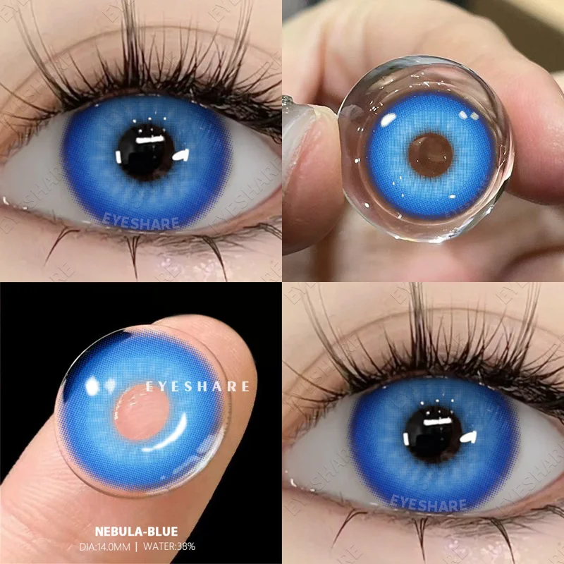 Vibrant Color Contact Lenses – Blue, Purple, Pink & Red Cosplay Collection (Yearly)