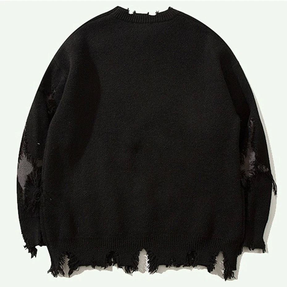 Maglione Gotico Oversize Donna – Maniche Lunghe Girocollo, Modello Punk Grunge Per Halloween, Inverno 2025, Morbido Viscosa