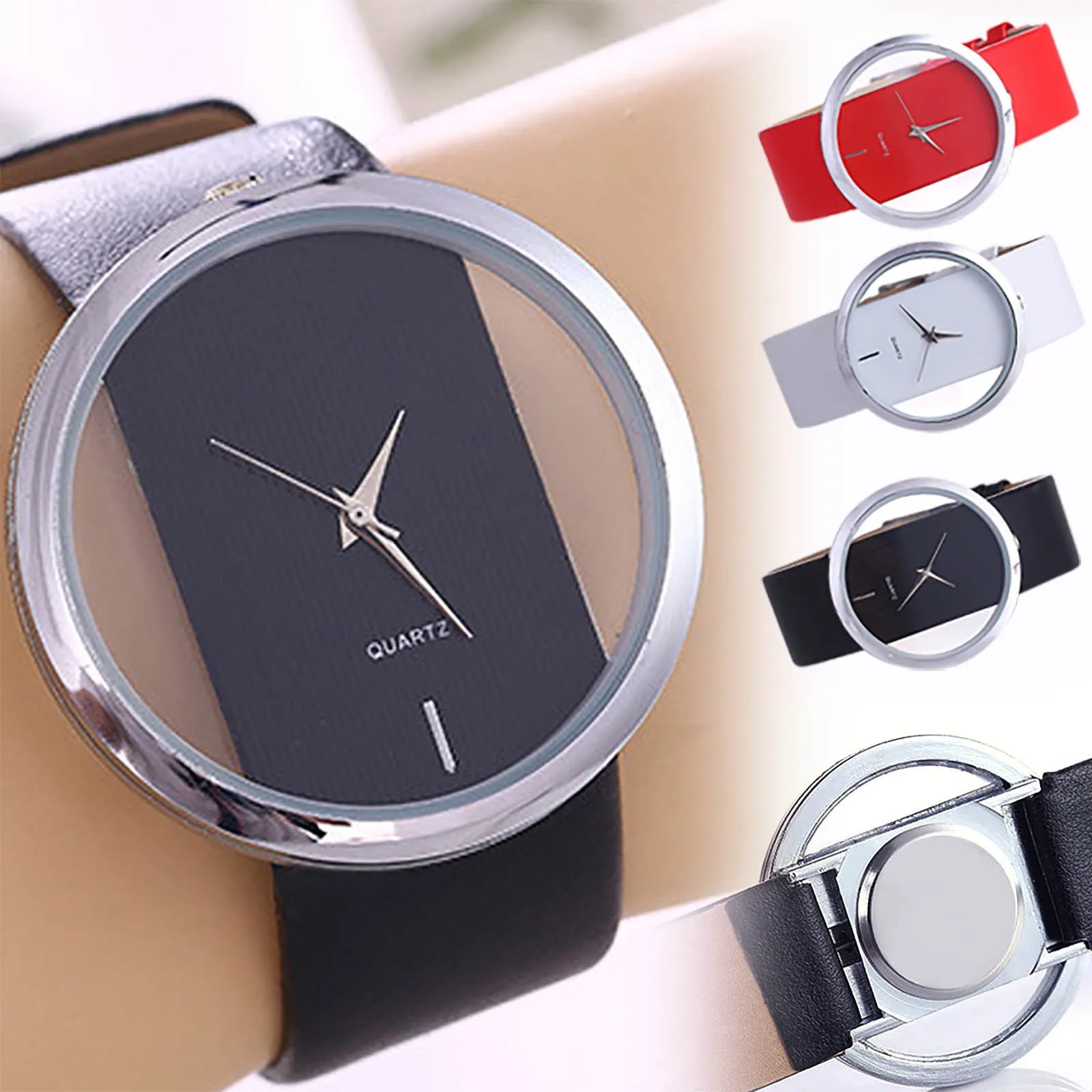 Reloj Hombre De Lujo 남녀공용 방수 시계, 쿼츠 시계 장식, 쿼츠 손목시계 선물