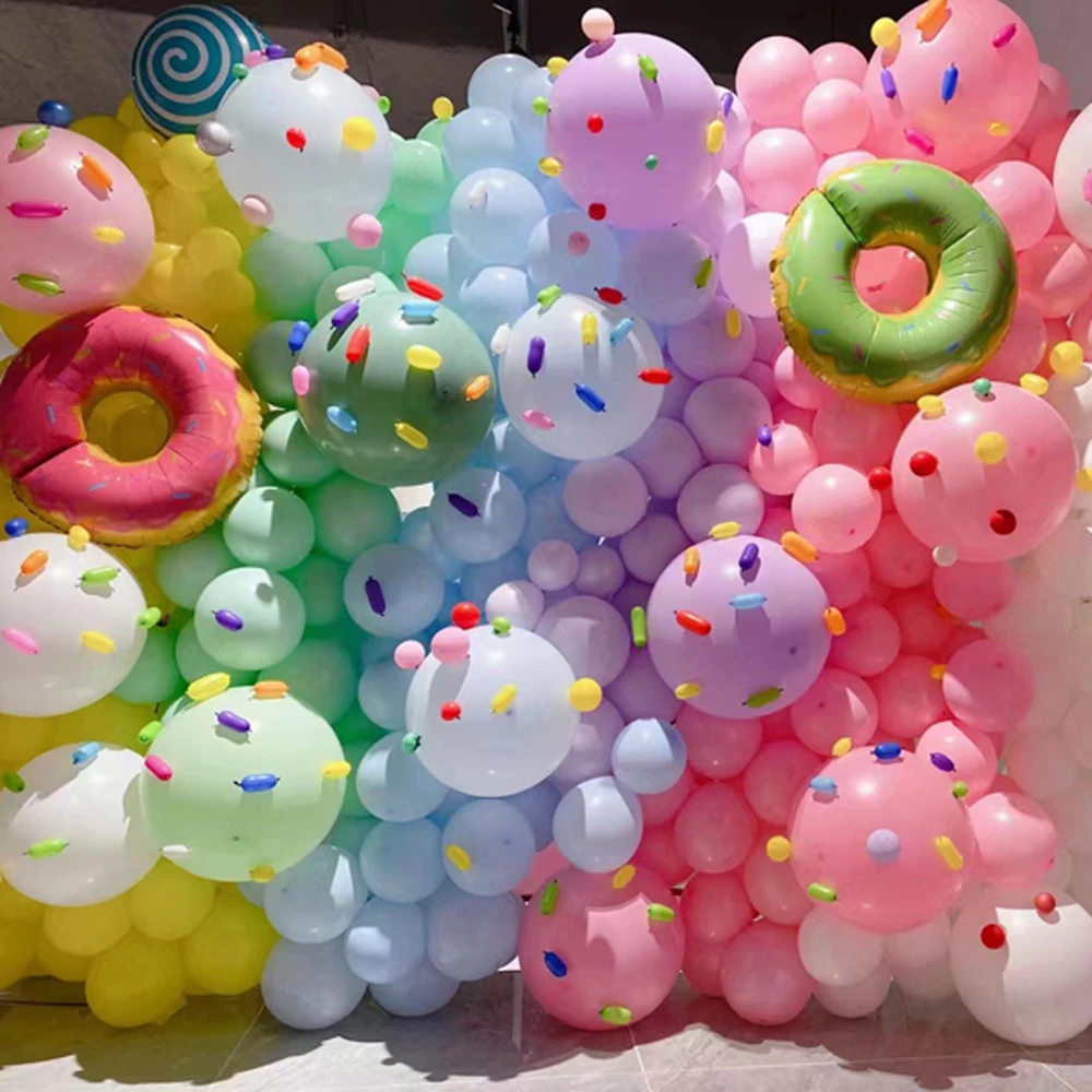 5pcs/Set Big Ice Cream Donut Popcorn Foil Balloons Kids Birthday Baby Shower Party Decoration Sweet Candy Summer Party Air Globo