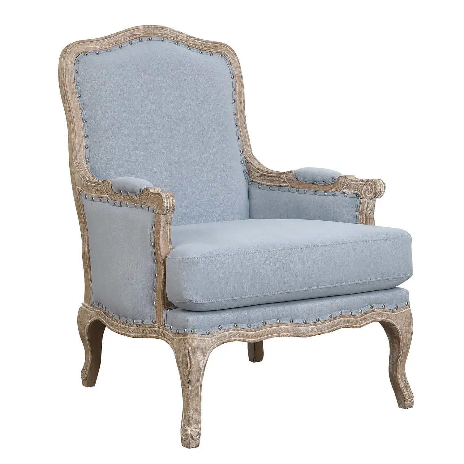 

Picket House Furnishings Regal Accent Chair-Finish:Light Blue