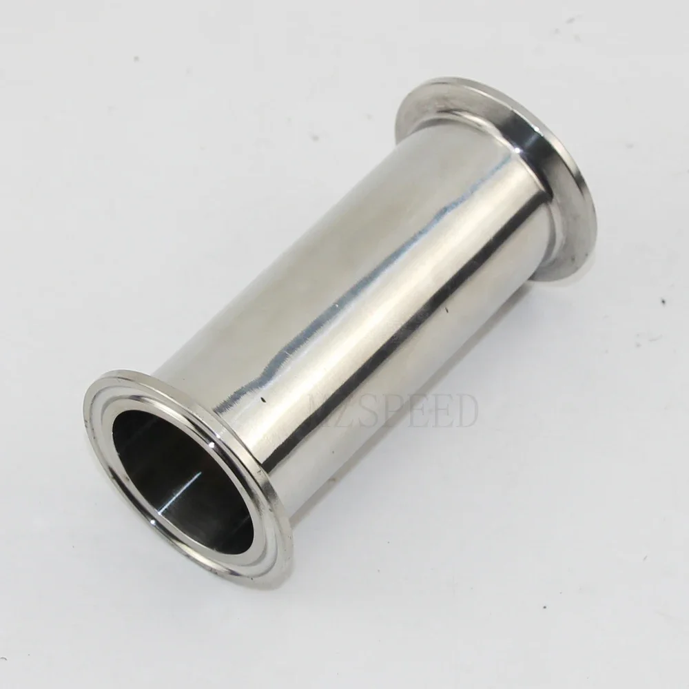 

1.5"OD 38MM 2"OD51MM Sanitary Spool Tube Ferrule 50.5MM Flange Silicon Gasket Tri Clamp Pipe Fittings Length 4"/6"/8"/12"/18"