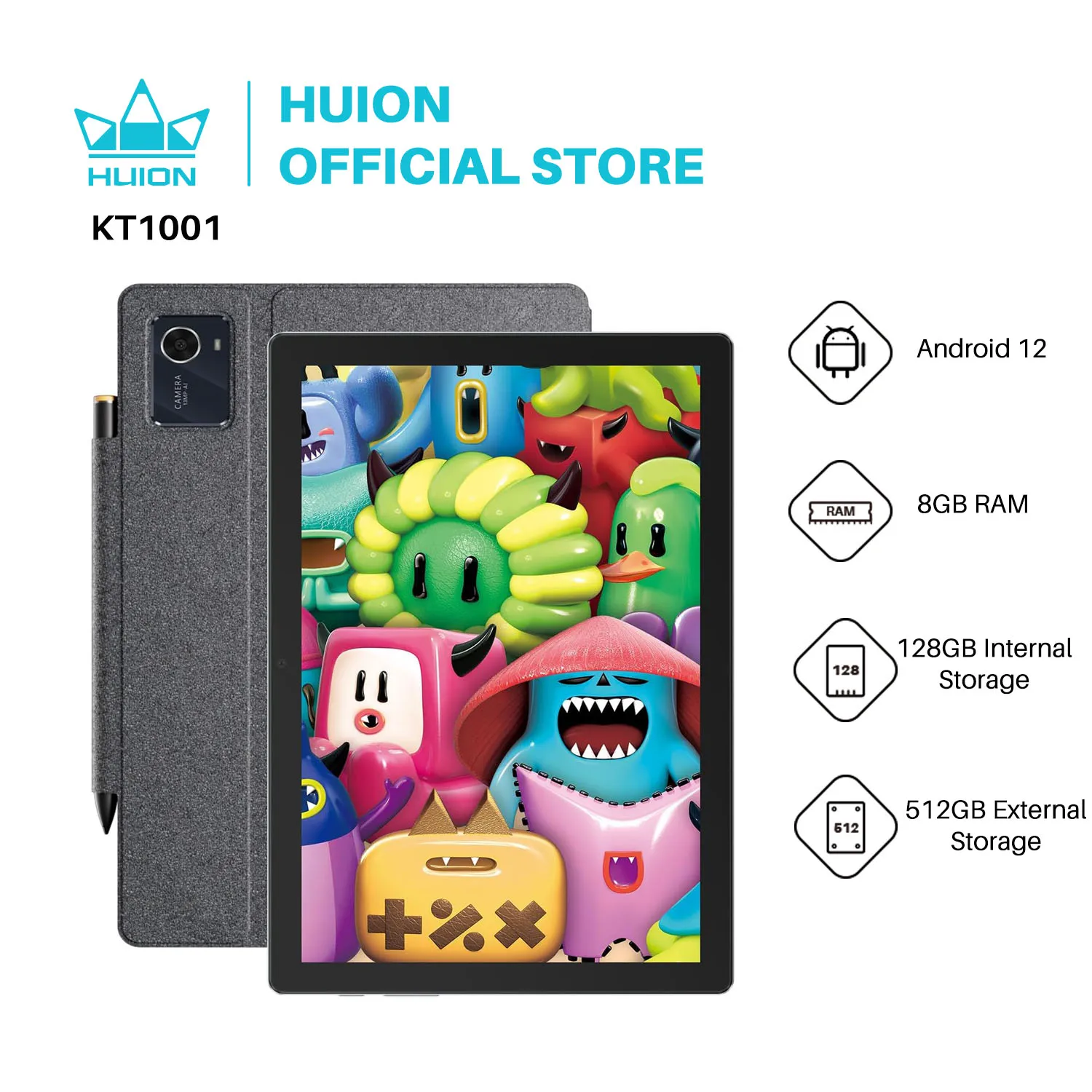 HUION Kamvas Slate 10 Standalone Drawing Tablet No Computer