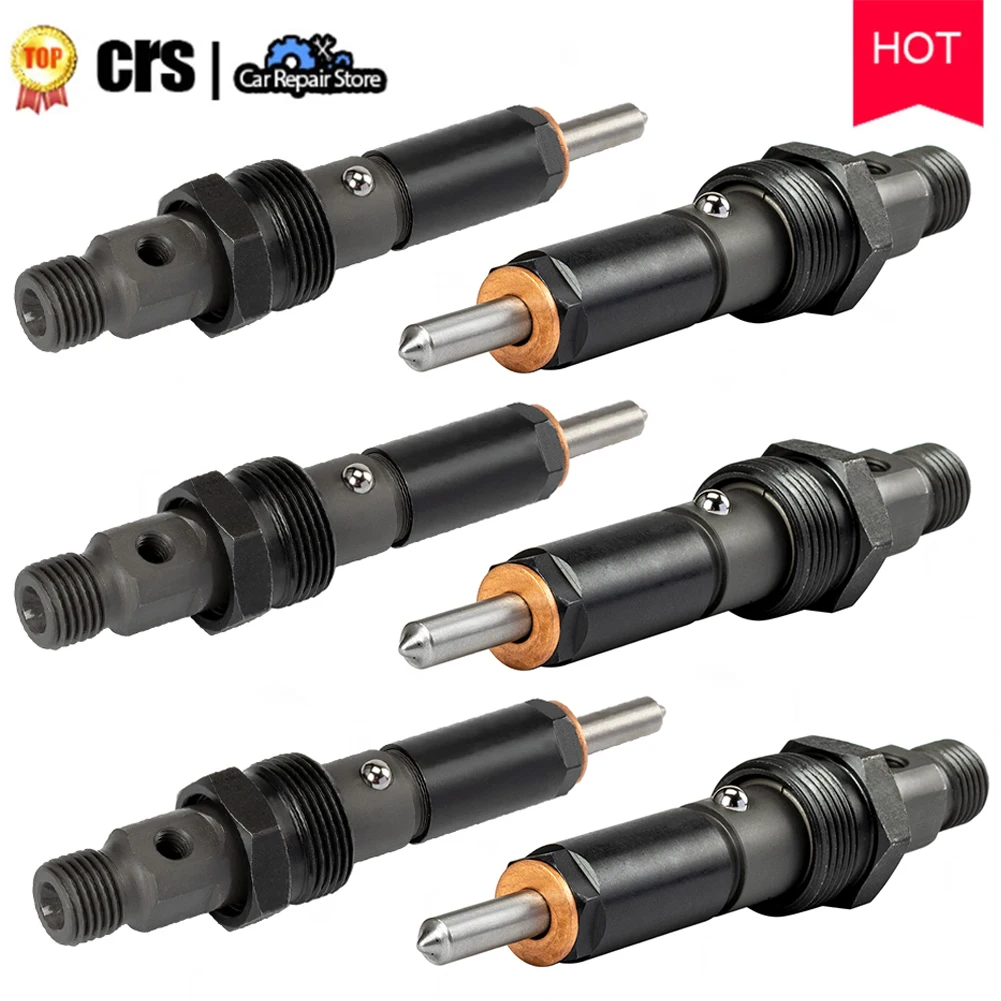 

6 x Diesel Engine Repair Fuel Injector KDAL59P6 3283562 4928990 For Dodge 2500 3500 For Cummins 4BT 5.9L Nozzle