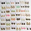 10/20Pairs/Lot Trendy Elegant New Design Irregular Multicolor Earring For Women Charm Mix Style Accessories Party Jewelry Gifts