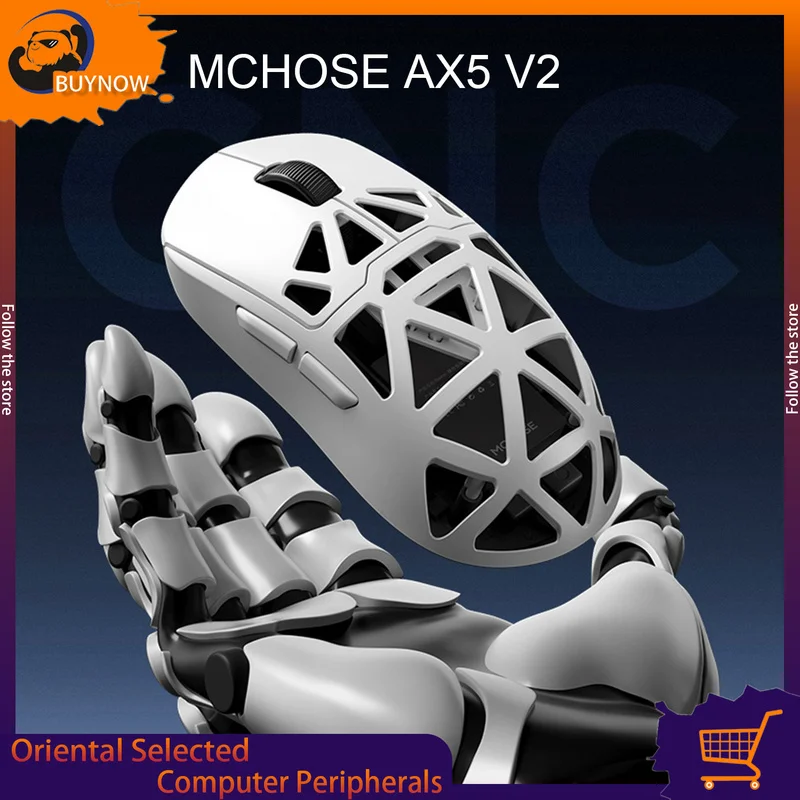 MCHOSE AX5 V2 Wireless Gaming Mouse Magnesium Alloy 26000dpi 2.4g