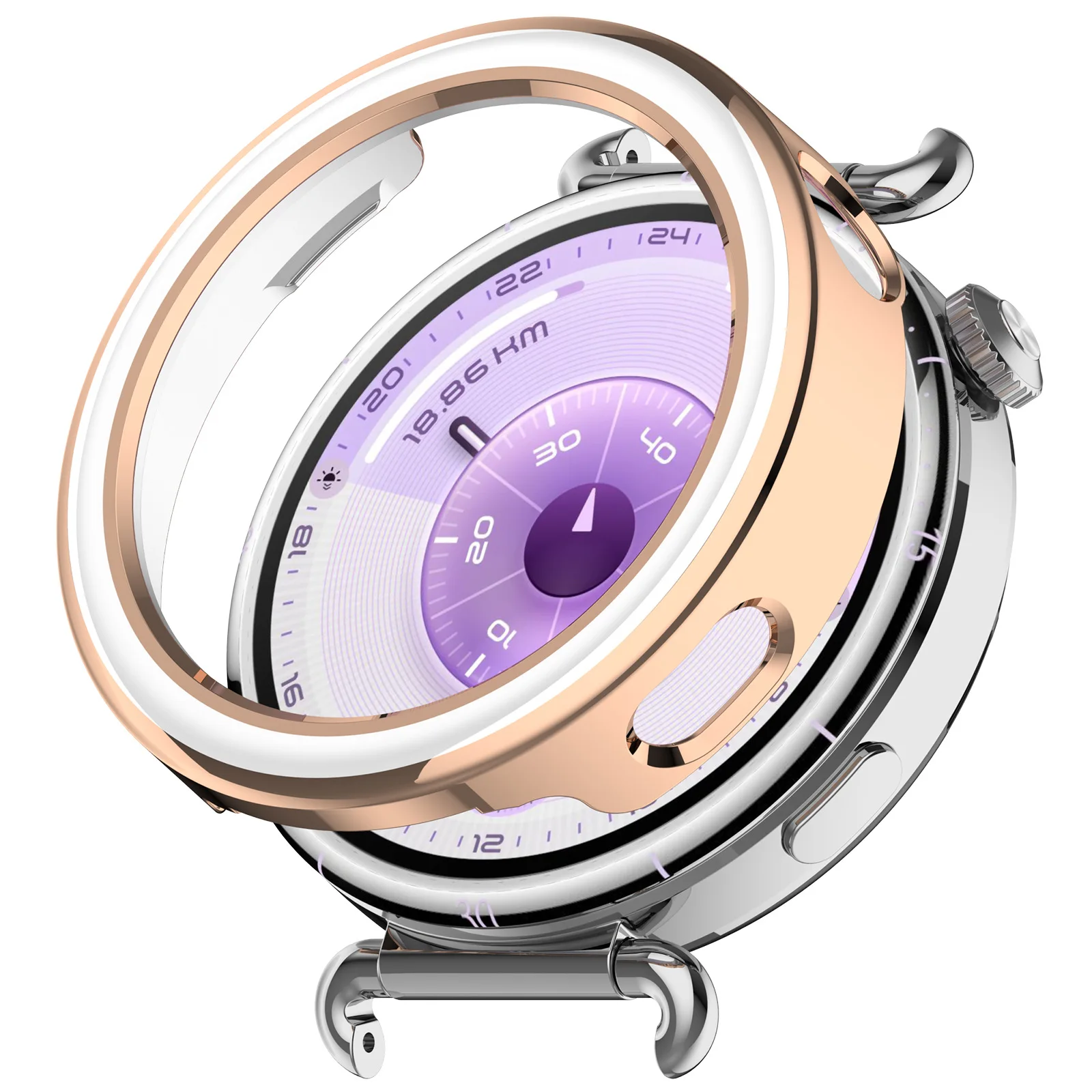 Elegant Protective Bumper Shell Frame with Diamond Cover