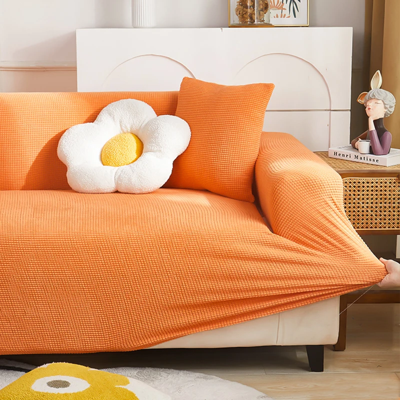 New Elastic Sofa Cover For Living Room Jacquard Stretch  Slipcovers  Corner Couch Covers 1/2/3/4/5Seater L Shaped Free Shopping 4
