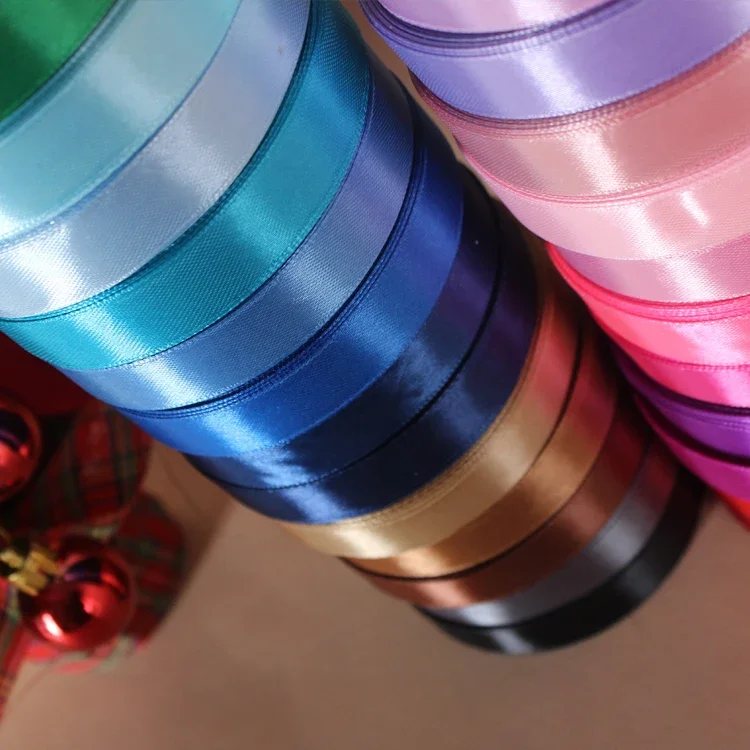 Satin Ribbon 15mm Wide Wedding Party Festive Event Decoration Crafts Gifts Wrapping Apparel Sewing Fabric 22 Meters Length