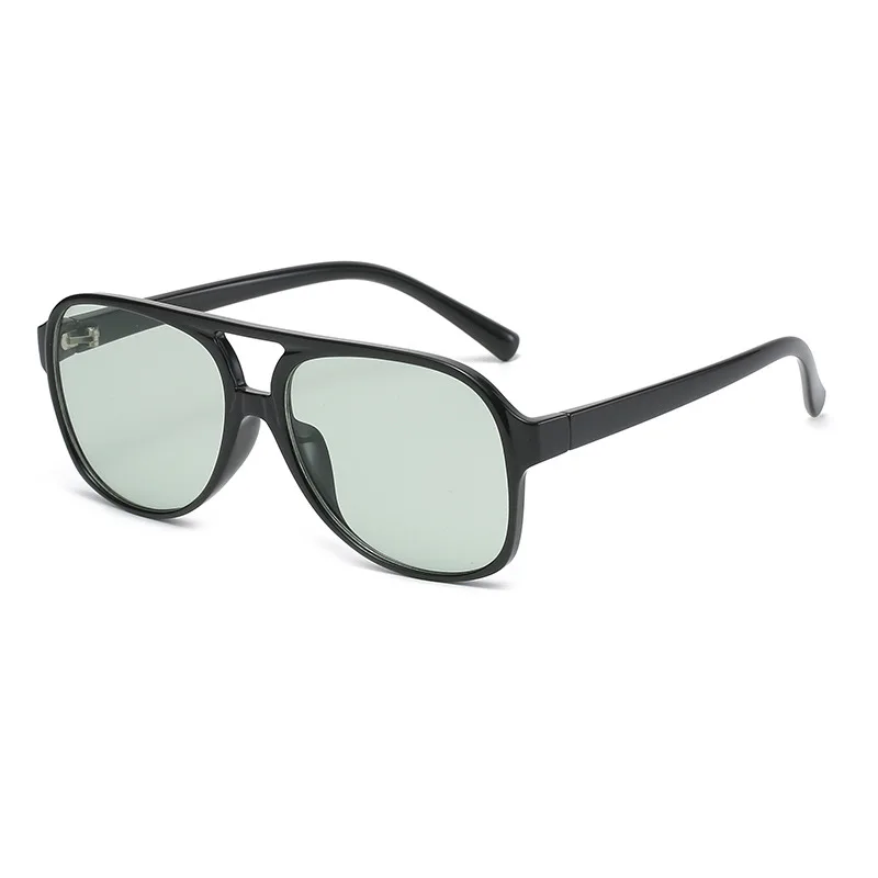 Vintage Large Frame Retro Polarized Sunglasses - Classic 90s Pilot Style UV400 Protection
