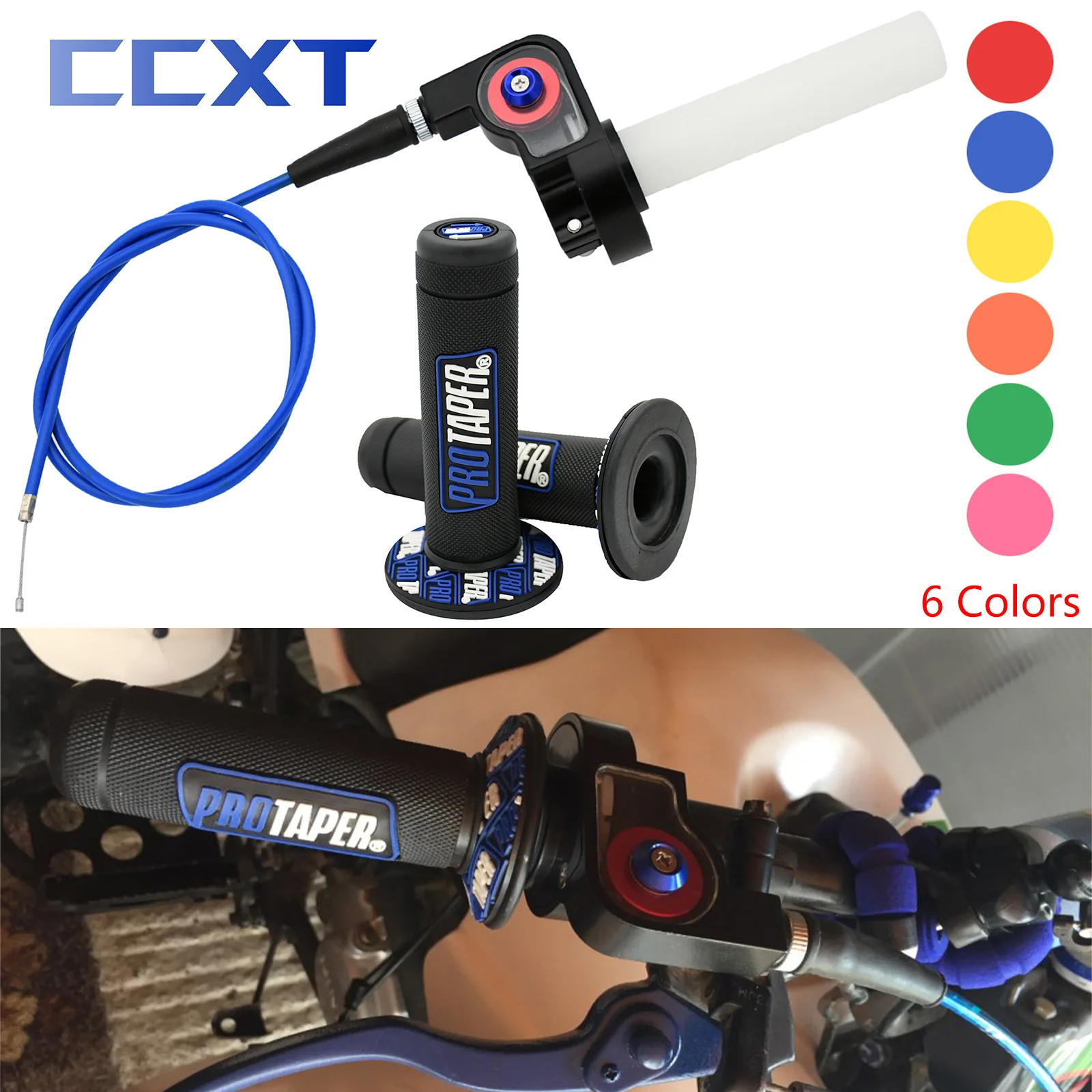 Poignée D'accélérateur, Tirage Rapide TNT TUNING Aluminium Universel Couleurs Anodises Rouge Bleu Alu Noir Or - Foto 8