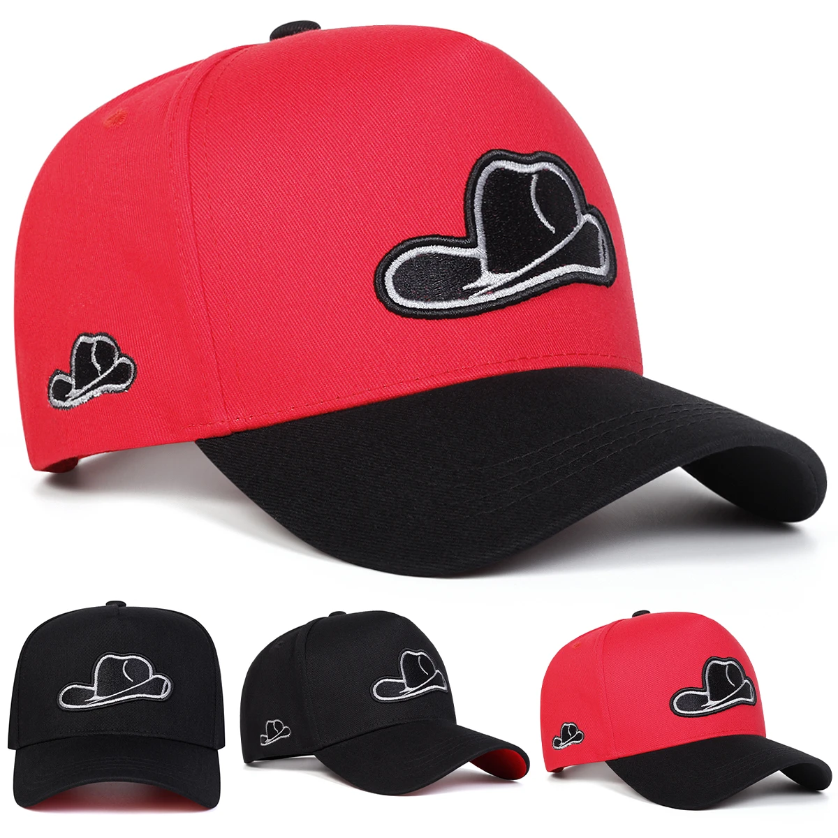 Unisex-Mütze, bestickte Baseballkappen, Frühling und Herbst, für den Außenbereich, verstellbare Freizeithüte, Sonnenschutzhut, Sportkappe