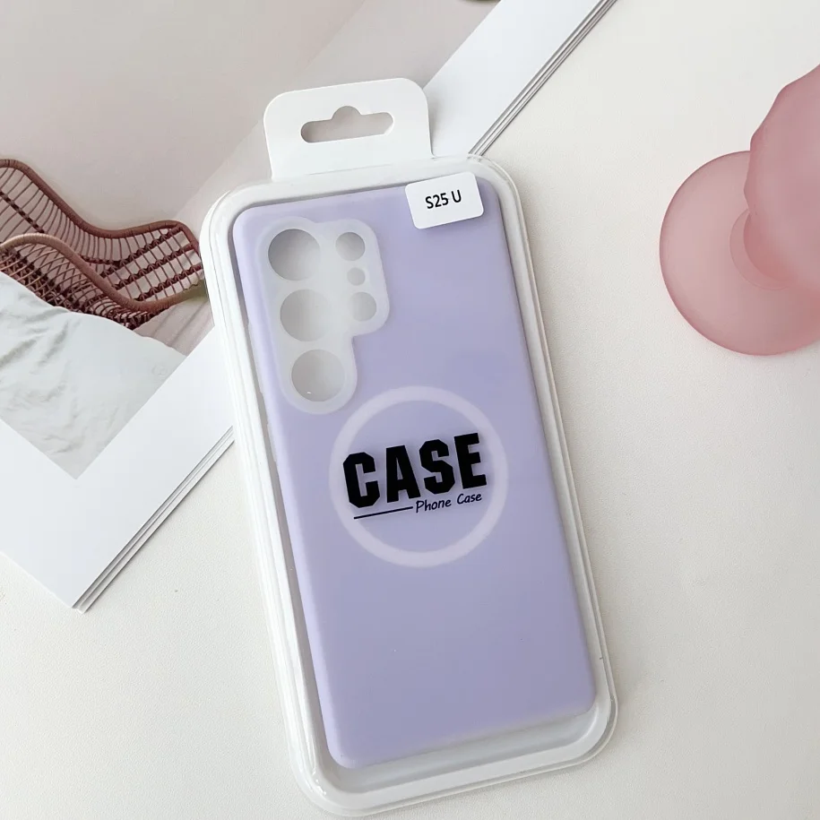 Solid Color Jelly Silicone Magnetic Lens Protection Case with Box