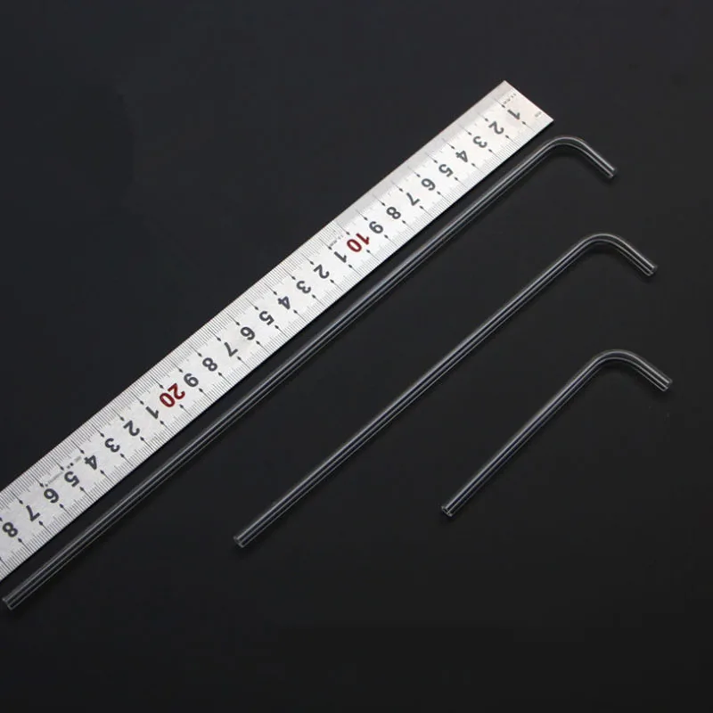 2 teile/los 4mm Acryl Aquarium Stecker Gerade U Form Rohr Ellenbogen Aquarium Luftpumpe Luft Schlauch Filter Anschluss zubehör – Detail 11