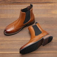 Soft Leather Men Chelsea Boots Ankle Boots Comfortable Men Boots