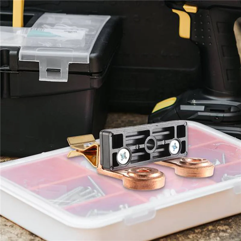 사이드 포스트 나이프 블레이드 스위치, 12V, 24V 배터리 분리 스위치 아이솔레이터, 해양 자동차 보트 RV ATV (긴 볼트 포함)