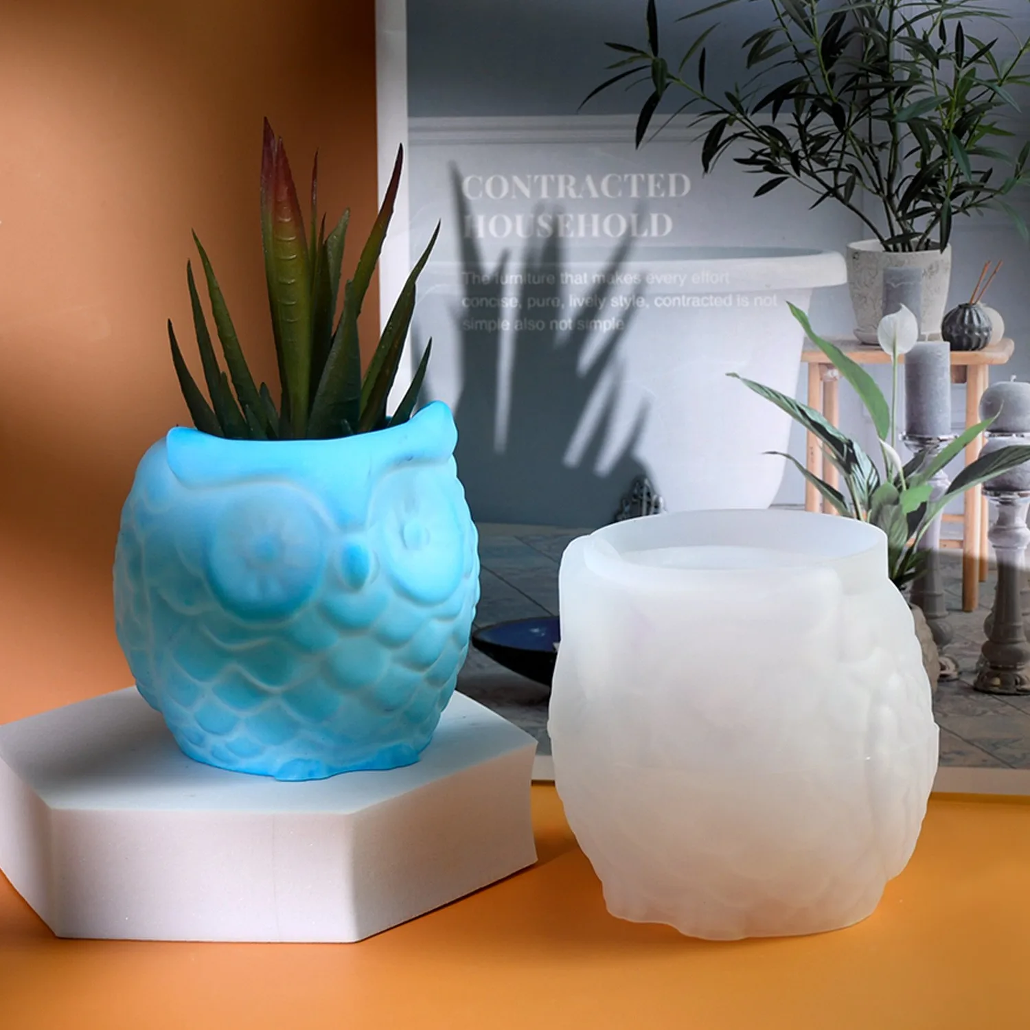 Mold Para Macetas De Plantas Suculentas, Maceta De Silicona, Molde De