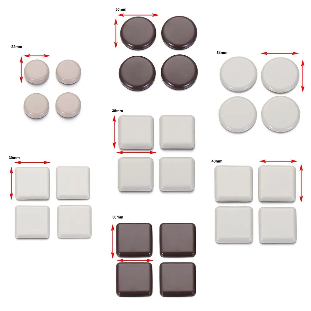 Wear-resisting Table Sofa Self-Adhesive Bumper Easy Move Furniture Leg Slider Pads Floor Protector Slip Mat Anti Noisy