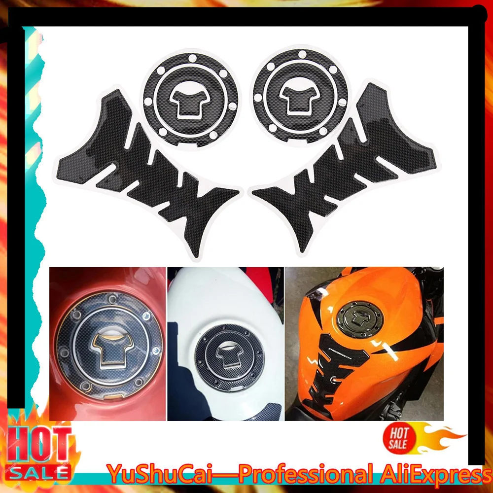 

2Pcs Motorcycle Moto Gas Fuel Tank Pad Cover Sticker Protector Decal For Honda CBR RVF VFR CB400 CB1300 CBR1000RR