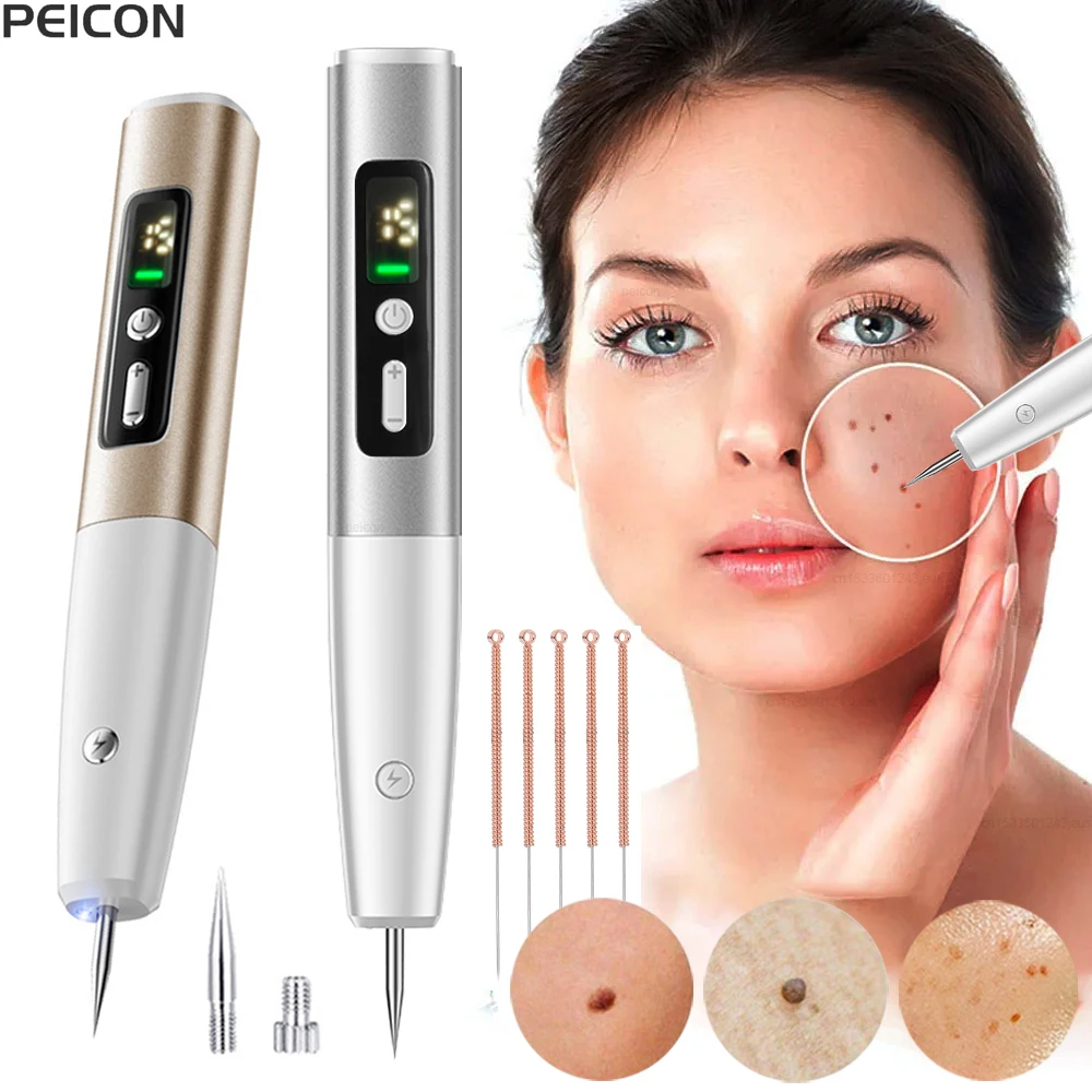 Laser Plasma Pen Wart Freckle Mole Dark Spot Remover Papilloma Skin Tag Removal