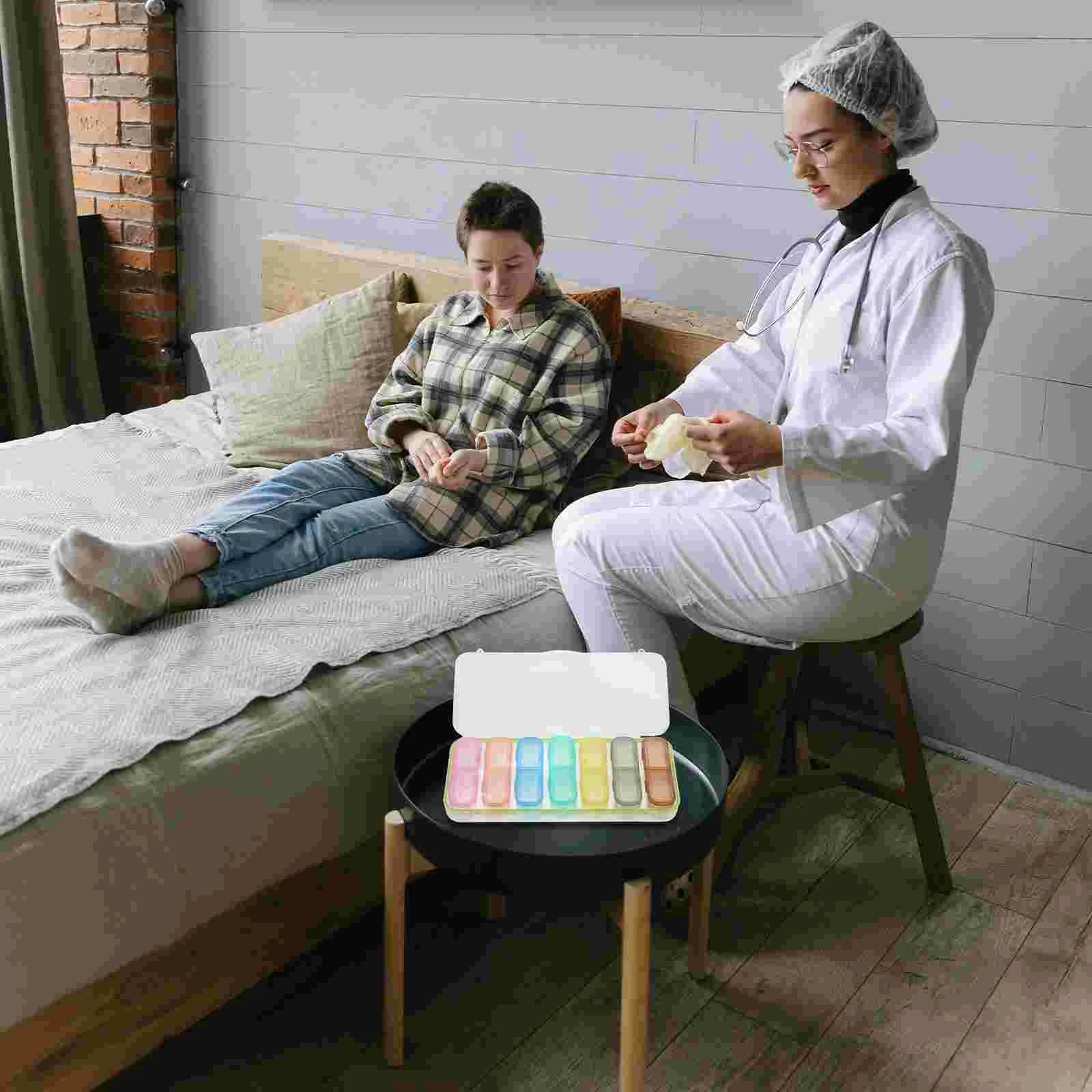 

Magnetic Attraction Medicine Box Storage Travel Switch Case Pp Large Organizer Medication