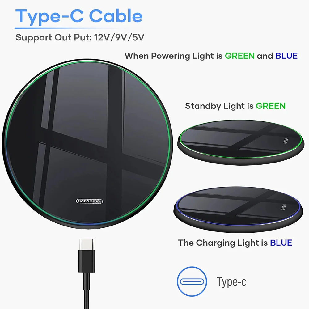 Caricatore Wireless da 30W per iPhone 17 16 15 14 13 12 11 Samsung Xiaomi, Base di Ricarica Rapida a Induzione - immagine 4